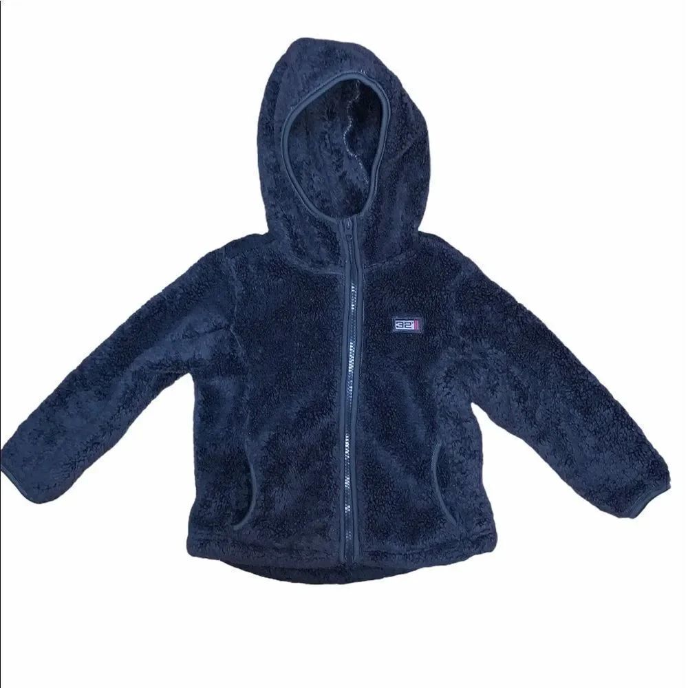 32 Degrees Full Zip Sherpa Hooded Jacket